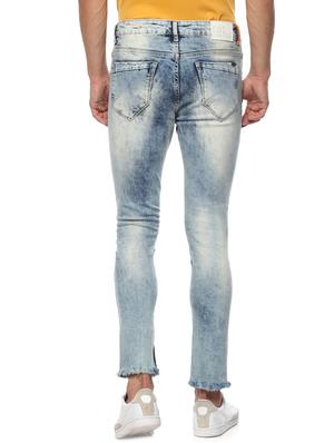 blue heavy washed ripped denim jeans - 15000628 - Standard Image - 3