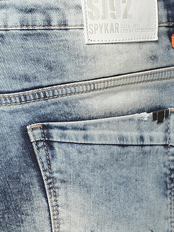 blue heavy washed ripped denim jeans - 15000628 - Zoom Image - 4