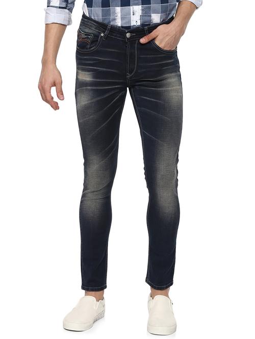 navy blue light washed jeans - 15000630 - Very Small Image - 1