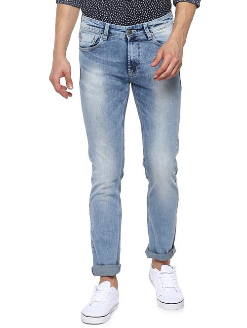 blue heavy washed denim jeans - 15000652 - Standard Image - 1