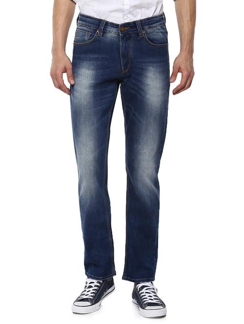 blue heavy washed denim jeans - 15000658 - Standard Image - 1