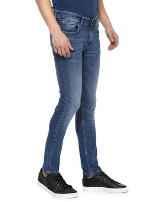 blue light washed denim jeans - 15000674 - Standard Image - 2