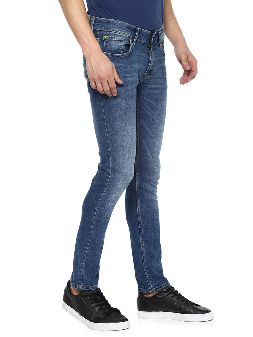blue light washed denim jeans - 15000674 - Zoom Image - 2