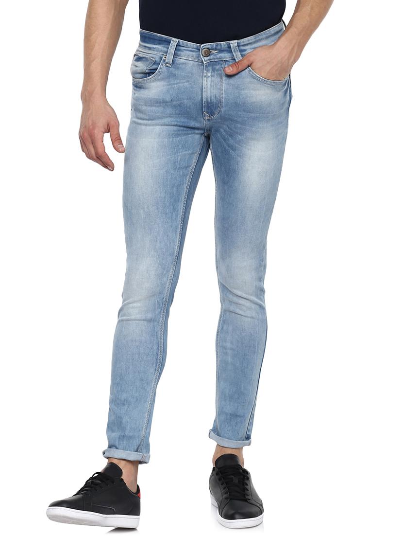blue light washed denim jeans - 15000704 - Zoom Image - 1