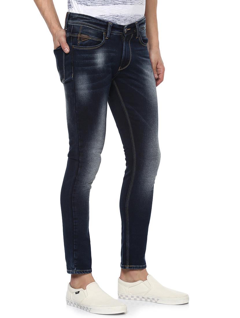 blue cotton washed jeans - 15000706 - Zoom Image - 2