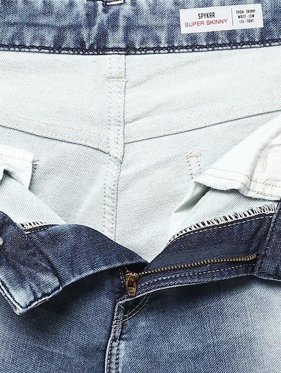 blue heavy washed denim jeans - 15000710 - Zoom Image - 4