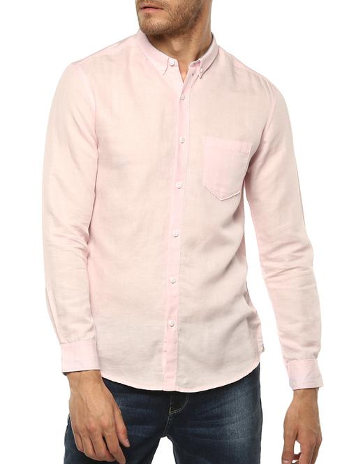 pink cotton casual shirt - 15000746 - Standard Image - 1