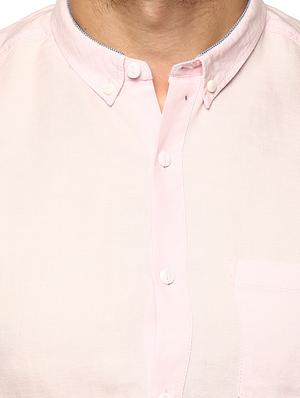 pink cotton casual shirt - 15000746 - Standard Image - 4