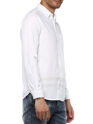 white cotton casual shirt - 15000775 - Standard Image - 2