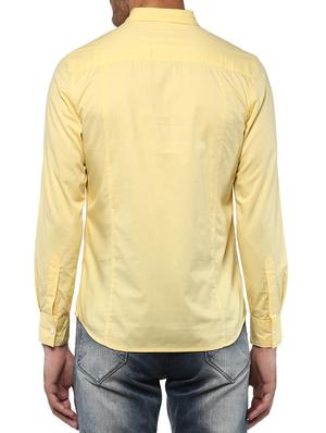 yellow cotton casual shirt - 15000776 - Standard Image - 3