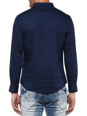 navy blue cotton short kurta - 15000785 - Standard Image - 3
