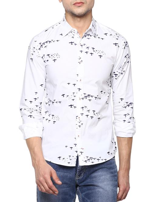 white cotton casual shirt - 15000795 - Standard Image - 1