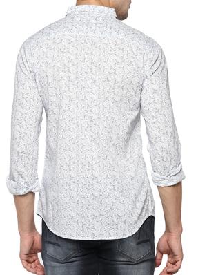 white cotton casual shirt - 15000797 - Standard Image - 3