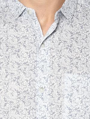 white cotton casual shirt - 15000797 - Standard Image - 4