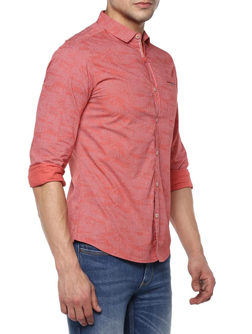 red cotton casual shirt - 15000804 - Zoom Image - 2