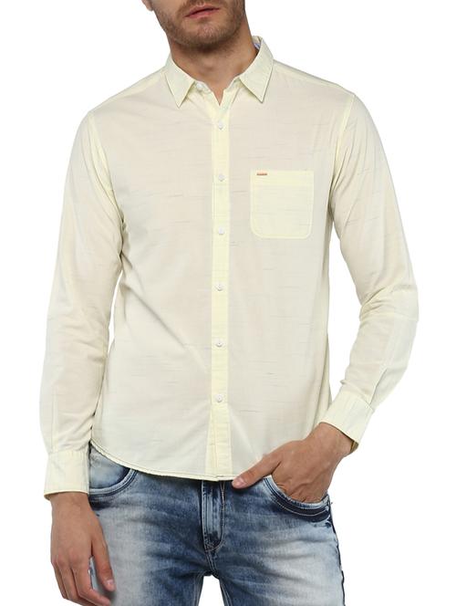 beige cotton casual shirt - 15000806 - Standard Image - 1