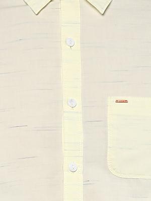 beige cotton casual shirt - 15000806 - Standard Image - 4