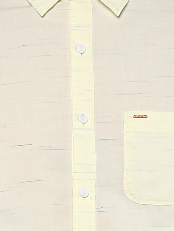 beige cotton casual shirt - 15000806 - Zoom Image - 4