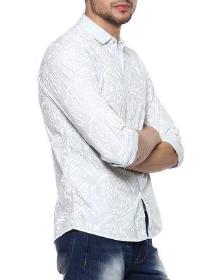 light blue cotton casual shirt - 15000825 - Standard Image - 2