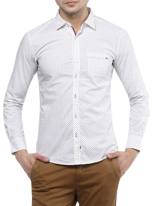 white cotton casual shirt - 15000830 - Standard Image - 1
