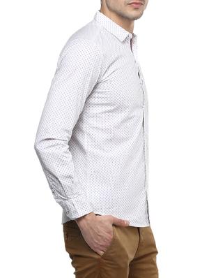 white cotton casual shirt - 15000830 - Standard Image - 2