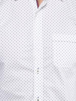 white cotton casual shirt - 15000830 - Standard Image - 4