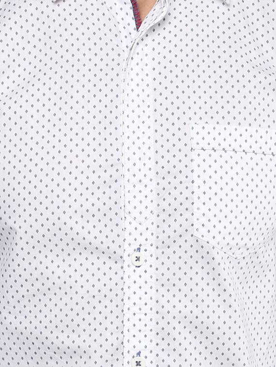 white cotton casual shirt - 15000830 - Zoom Image - 4