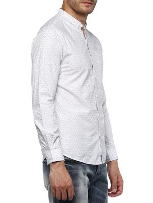 white cotton casual shirt - 15000835 - Standard Image - 2