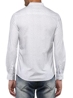white cotton casual shirt - 15000835 - Standard Image - 3