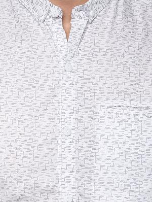 white cotton casual shirt - 15000835 - Standard Image - 4
