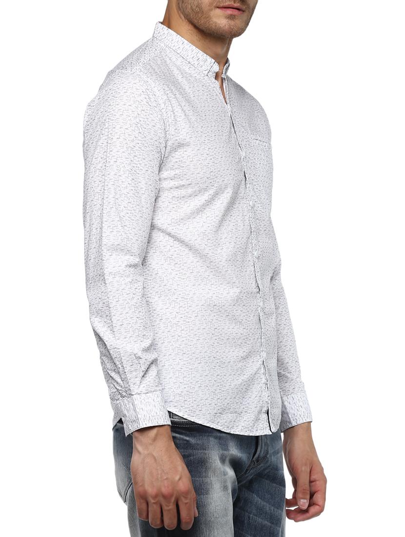white cotton casual shirt - 15000835 - Zoom Image - 2