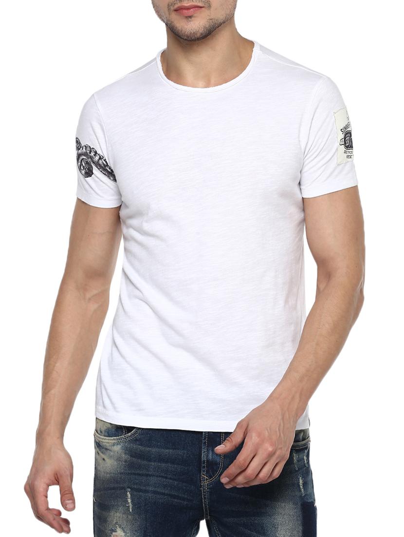 white cotton t-shirt - 15000935 - Zoom Image - 1