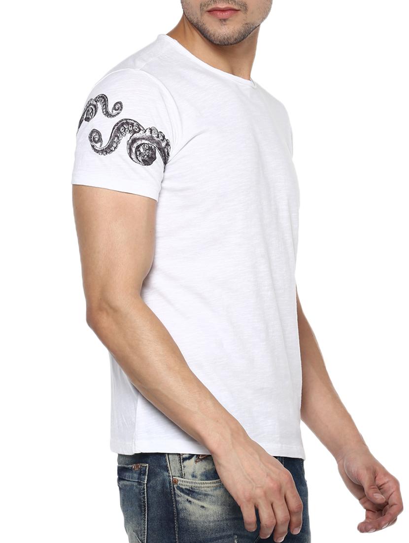 white cotton t-shirt - 15000935 - Zoom Image - 2