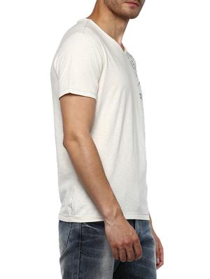 white cotton chest print tshirt - 15000972 - Standard Image - 2