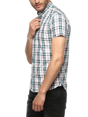 green cotton casual shirt - 15001002 - Standard Image - 2