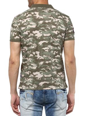 green cotton all over print tshirt - 15001032 - Standard Image - 3