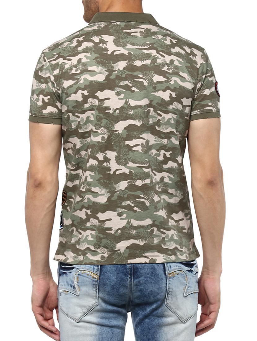 green cotton all over print tshirt - 15001032 - Zoom Image - 3