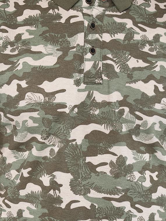 green cotton all over print tshirt - 15001032 - Zoom Image - 4