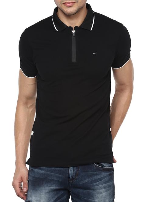 black cotton t-shirt - 15001035 - Standard Image - 1