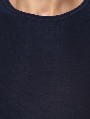 navy blue cotton t-shirt - 15001049 - Standard Image - 4