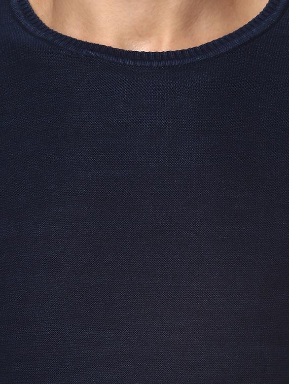 navy blue cotton t-shirt - 15001049 - Zoom Image - 4