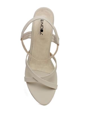 nude back strap sandal - 15001354 - Standard Image - 4
