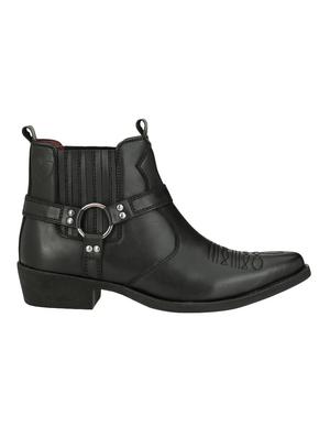black leather slip on boot - 15001439 - Standard Image - 2