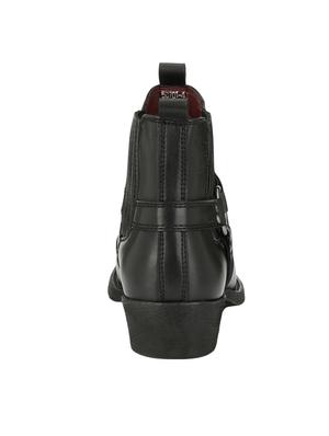 black leather slip on boot - 15001439 - Standard Image - 3