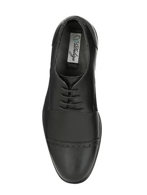 black leatherette formal derby - 15001469 - Standard Image - 4