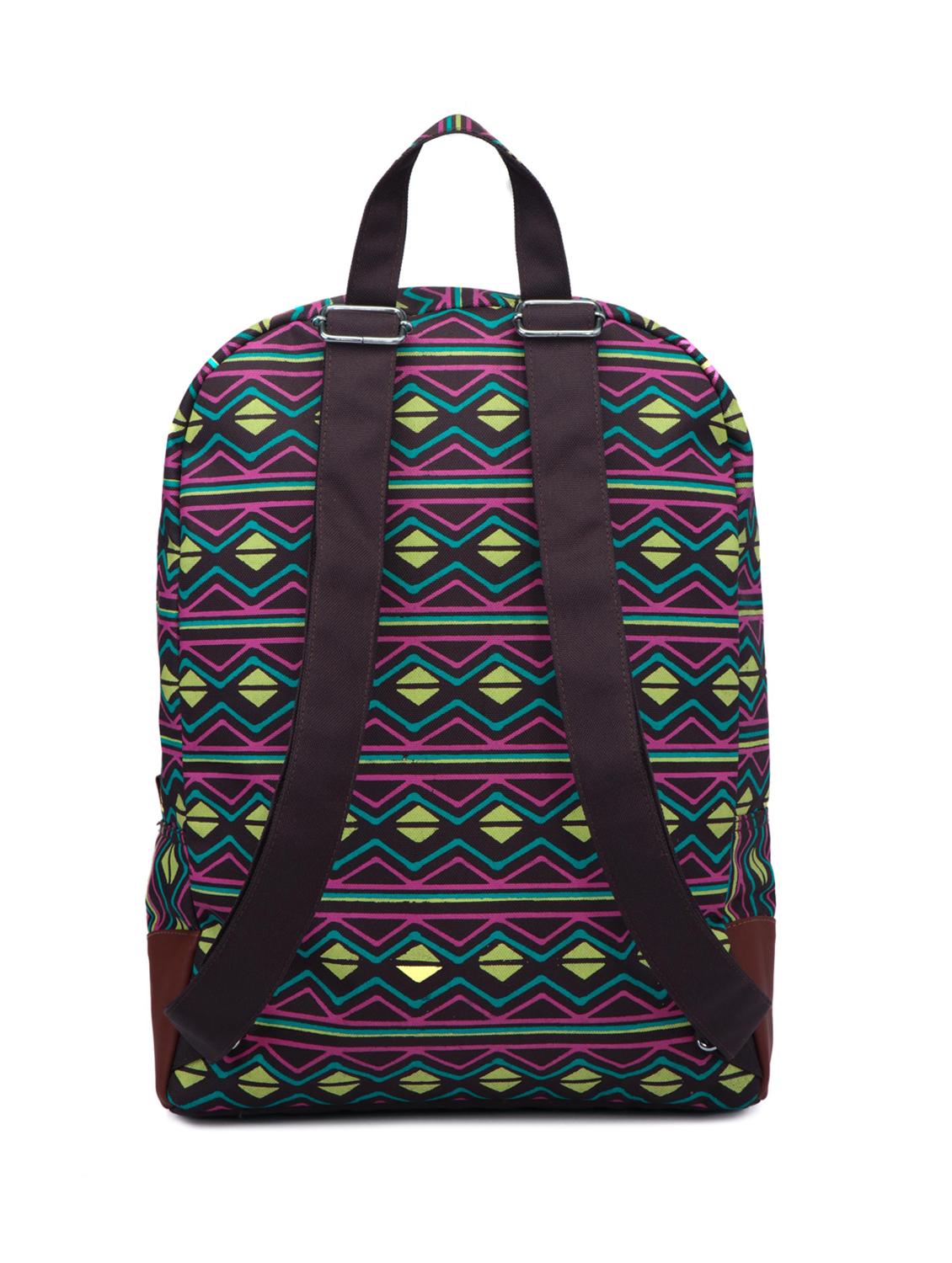 brown polyester fashion backpack - 15001529 - Zoom Image - 2