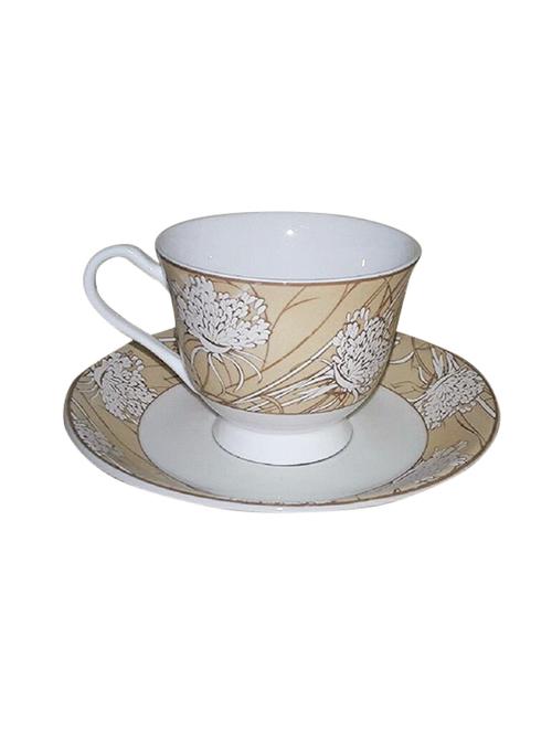 Floral Serving Tea Set Printed Tea & Coffee Cup Saucer, 12 - 15001774 - Standard Image - 1