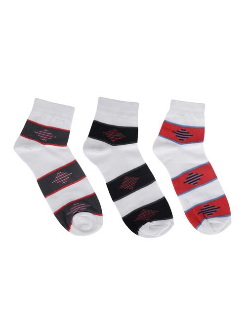 multi colored cotton ankle length sock - 15002264 - Standard Image - 1