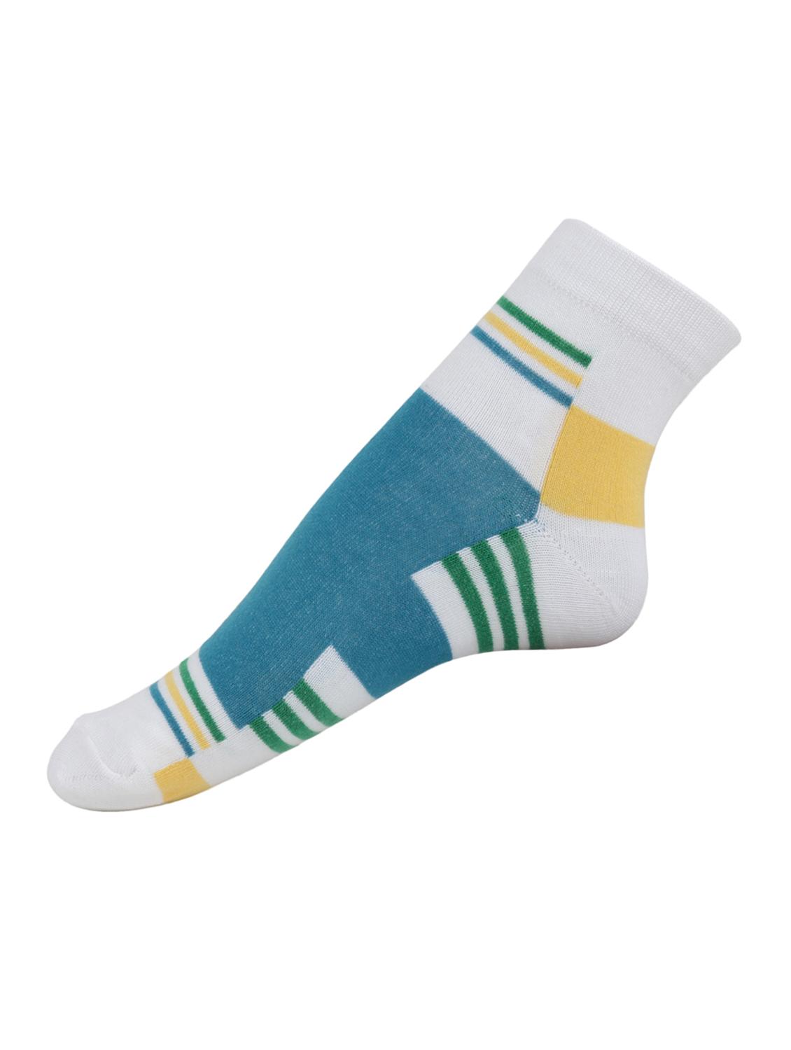 multi colored cotton ankle length sock - 15002265 - Zoom Image - 3