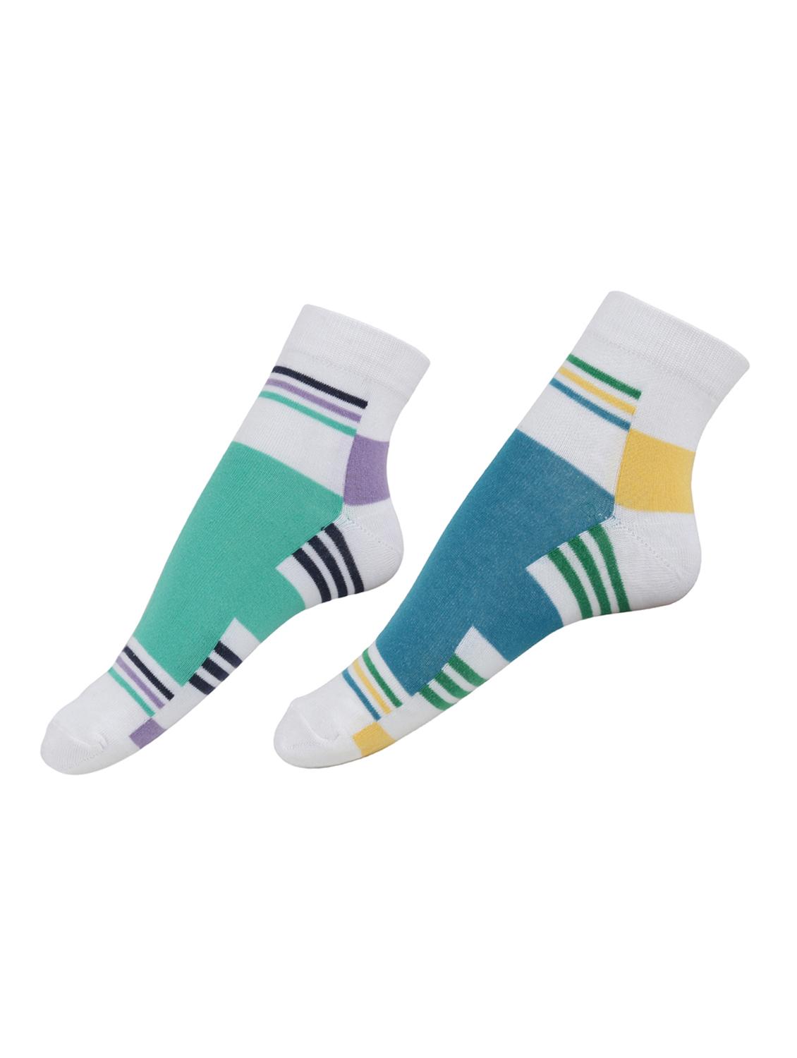 multi colored cotton ankle length sock - 15002265 - Zoom Image - 4